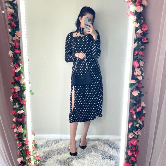 Polka Dot Midi Parisian Dress - Picture 6 of 9